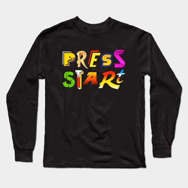 Press Start Long Sleeve T-Shirt by Getsousa